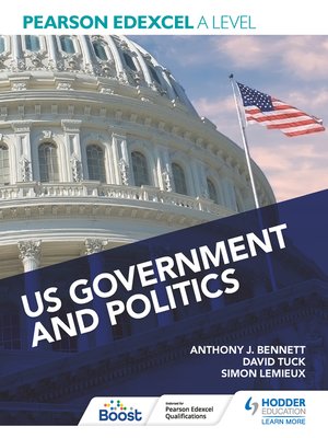 cover image of Pearson Edexcel a Level US Government and Politics